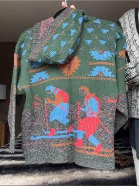 Vintage 70’s Knit Cardigan LYCEE MIXTE Large